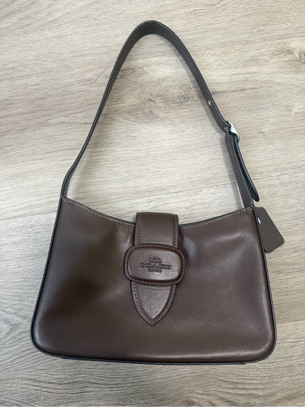 Coach Chocolate Brown Eliza Shoulder Bag